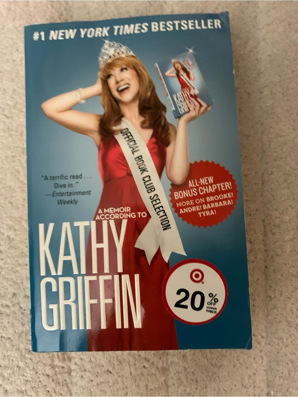 Kathy Griffin Memoir Paperback - Bestseller! NYT
